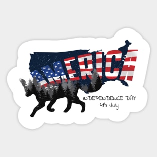 Independence day Sticker